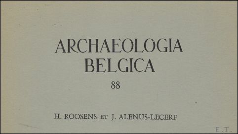 ARCHAEOLOGIA BELGICA, 191 Bestattungsritual und Grabinhalt einiger Tumuli im Limburger …