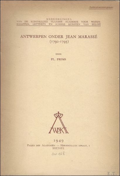 ANTWERPEN ONDER JEAN MARASSE ( 1792 - 1793 ),