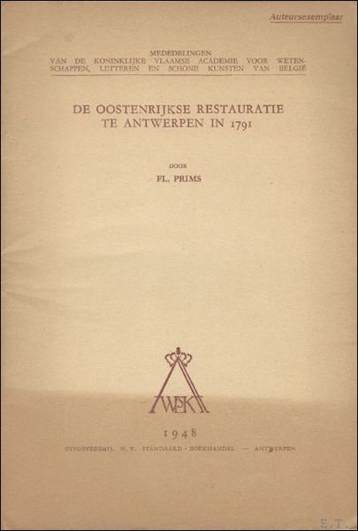 DE OOSTENRIJKSE RESTAURATIE TE ANTWERPEN IN 1791,