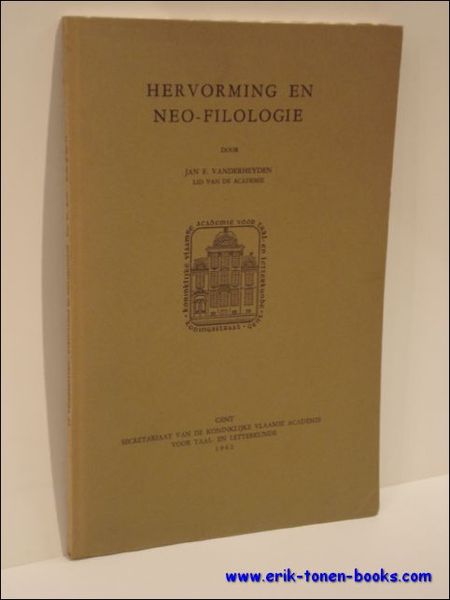 HERVORMING EN NEO - FILOLOGIE.