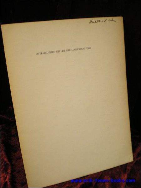 OVERDRUKKEN UIT "DE GHULDEN ROOS" 1968,
