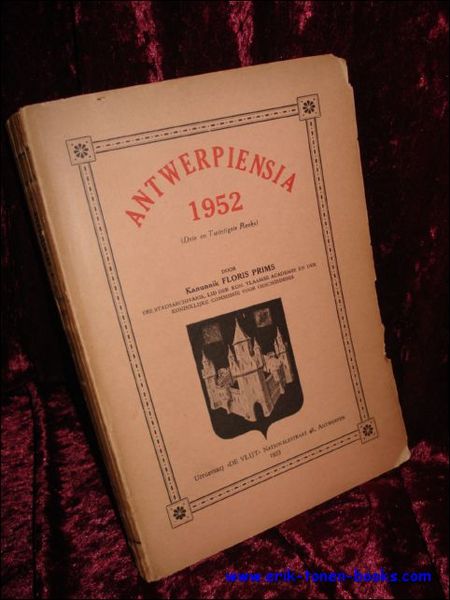 ANTWERPIENSIA 1952,