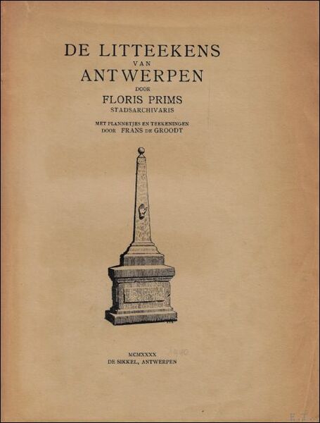 DE LITTEEKENS VAN ANTWERPEN.