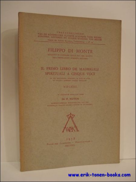 IL PRIMO LIBRO DE MADRIGALI SPIRITUALI A CINQUE VOCI,