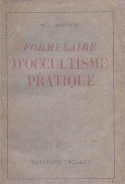 FORMULAIRE D' OCCULTISME PRATIQUE.