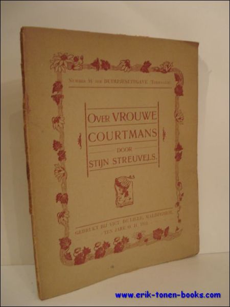 OVER VROUWE COURTMANS, Duimpjesuitgave.
