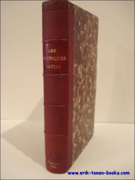 LES SATIRIQUES LATINS COMPRENANT JUVENAL - PERSE - LUCILIUS - …