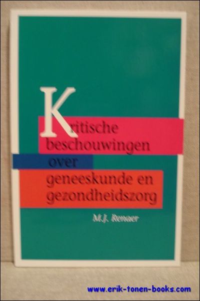 Kritische beschouwingen over geneeskunde en gezondheidszorg.