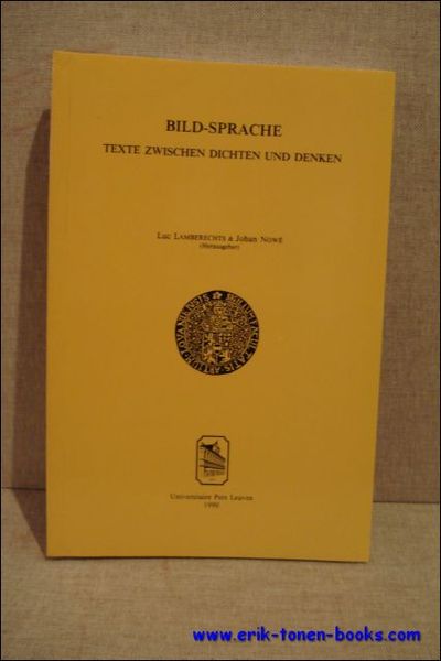 Bildsprache. Texte zwischen Dichten und Denken. Festschrift fur Prof. Dr. …