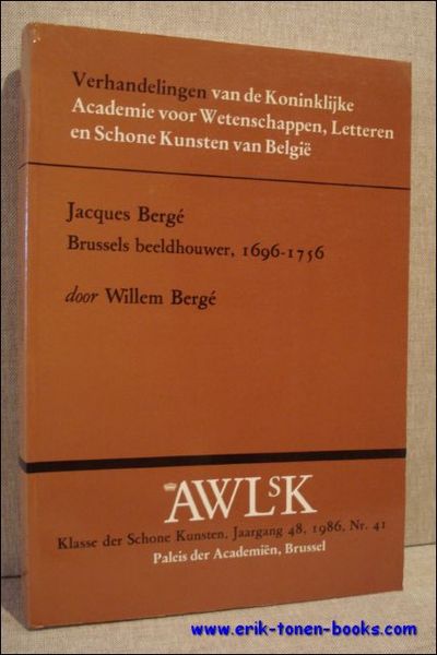 JACQUES BERGE. Brussels beeldhouwer, 1696-1756.