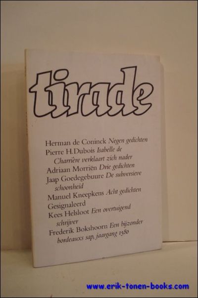TIRADE JANUARI 1980 - JAARGANG 24,