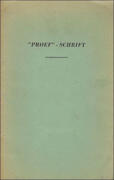 PROEF SCHRIFT.