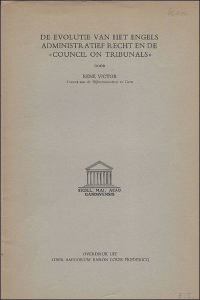 DE EVOLUTIE VAN HET ENGELS, ADMINISTRATIEF RECHT EN DE "COUNCIL …