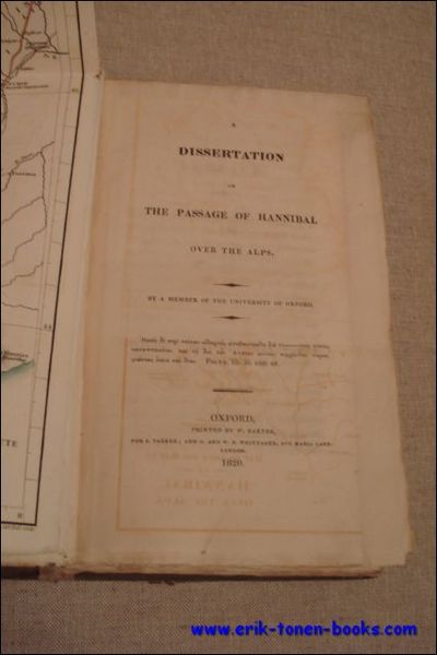 DISSERTATION ON THE PASSAGE OF HANNIBAL OVER THE ALPS. BY …
