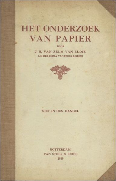 HET ONDERZOEK VAN PAPIER.