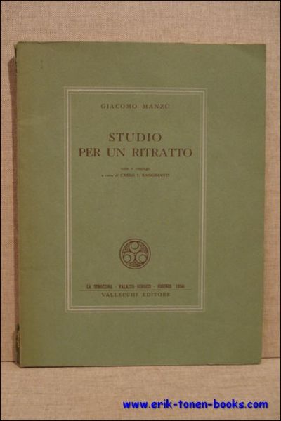 Giacomo Manzu. Studio per un ritratto.