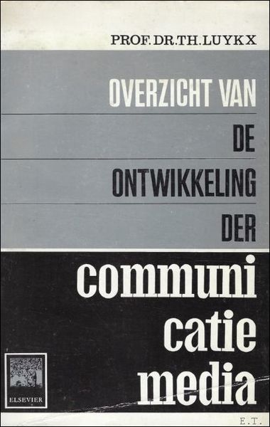 OVERZICHT VAN DE ONTWIKKELING DER COMMUNICATIE MEDIA.