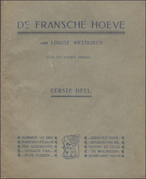 DE FRANSCHE HOEVE. NAAR HET DUITSCH VERTELD. EERSTE DEEL.