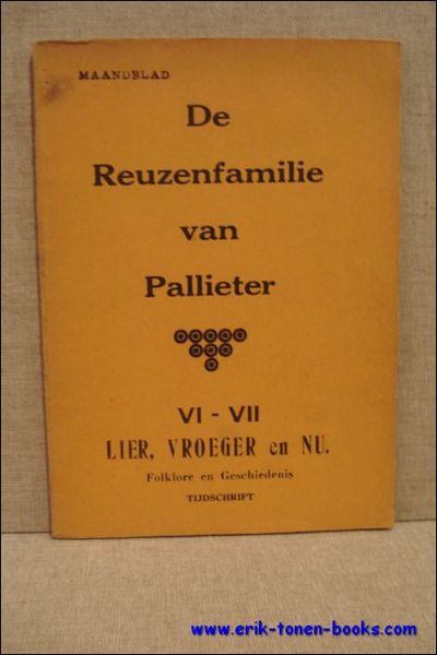 Reuzenfamilie van Pallieter. VI -VII Lier, vroeger en nu. Folklore …