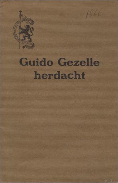 GUIDO GEZELLE HERDACHT.