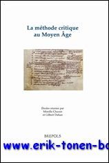 methode critique au Moyen Age. Etudes reunies,