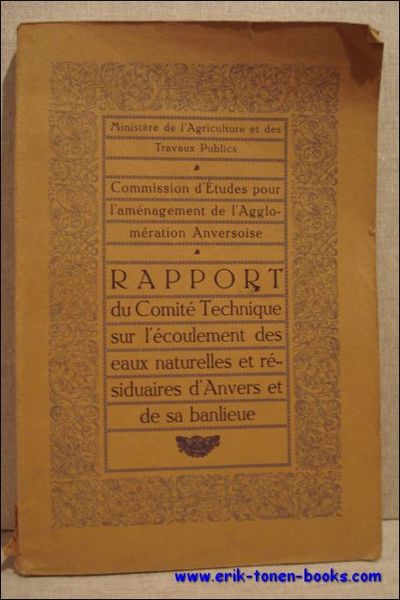 Rapport du Comite Technique sur l'ecoulement des eaux naturelles et …