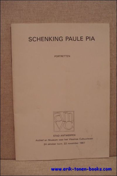 Schenking Paule Pia. Portretten.