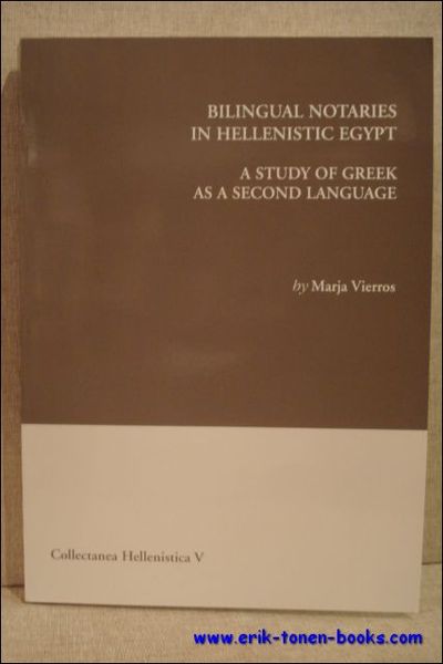 Bilingual Notaries in Hellenistic Egypt. A study of Greek as …