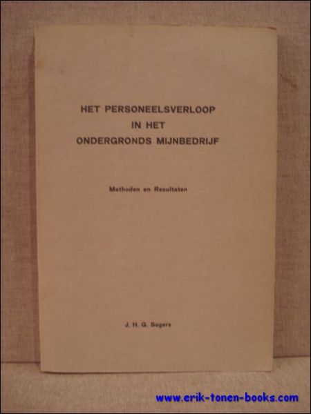 personeelsverloop in het ondergronds mijnbedrijf. Methoden en resultaten.