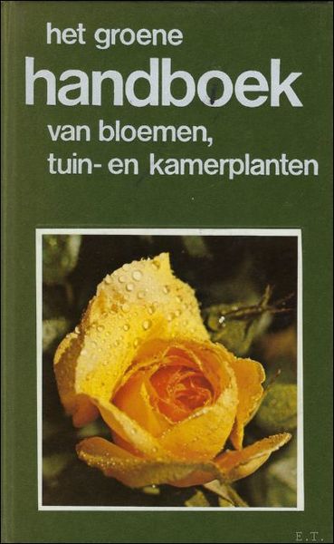 groene handboek van bloemen, tuin- en kamerplanten.