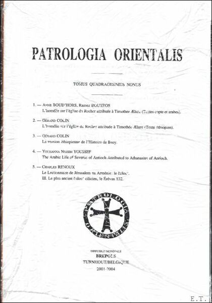 lectionnaire de Jerusalem en Armenie, le Casoc'. III. Le plus …