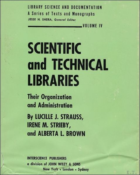 SCIENTIFIC AND TECHNICAL LIBRARIES.