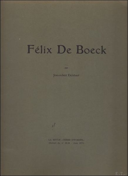 FELIX DE BOECK.