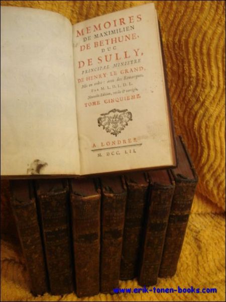 MEMOIRES DE MAXIMILIEN DE BETHUNE DUC DE SULLY.NOUVELLE EDITION REVUE …