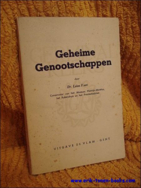 Geheime genootschappen.