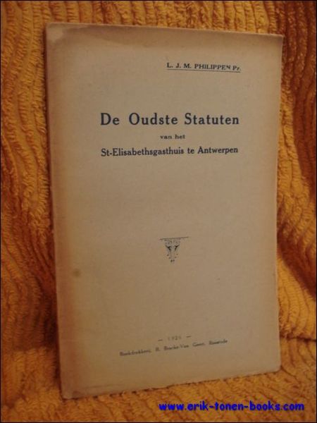 oudste statuten van het St.-Elisabethgasthuis te Antwerpen