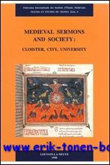 Medieval Sermons and Society: Cloister, City, University