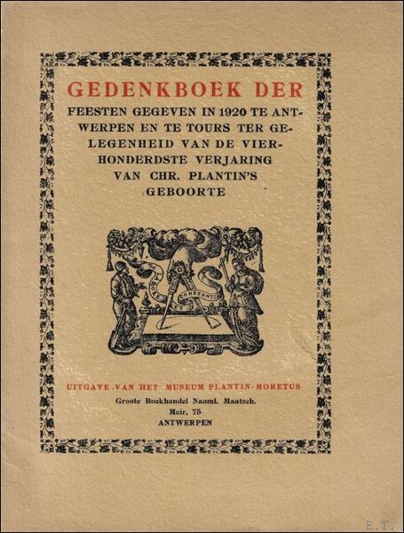Gedenkboek der feesten gegeven in 1920 te Antwerpen en te …