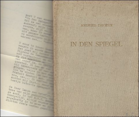 In de spiegel, ***** Met originele brief toegevoegd en opdracht, …
