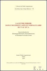 lettre-miroir dans l'Occident latin et vernaculaire du ve au xve …