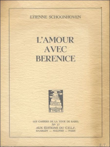 Amour avec Berenice. *** signes par l'auteur !