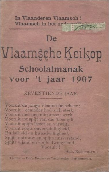Vlaamsche Keikop schoolalmanak voor 't jaar 1907. zeventiende jaar.