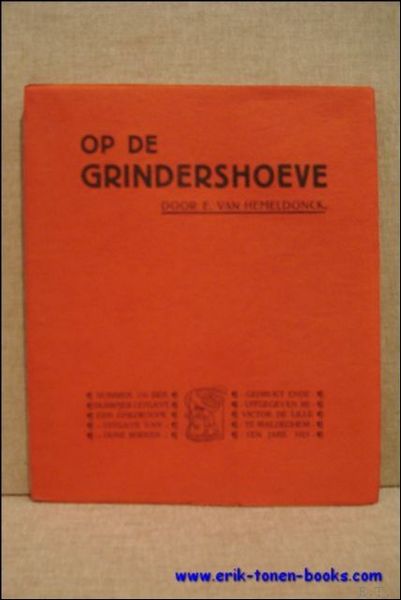 OP DE GRINDERSHOEVE.