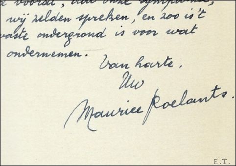 Alles komt terecht, ** Met handschrift als opdracht aan Albert …