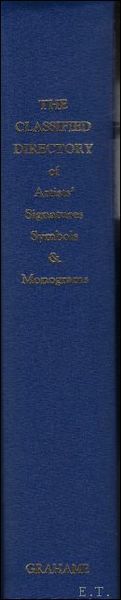 classified directory of artists' signatures, symbols and monograms