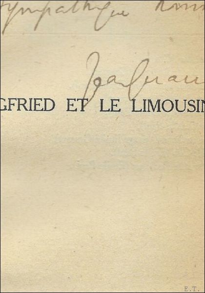 Siegfried et le Limousin, *** SIGNE