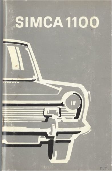 SIMCA 1100 instructie boekje