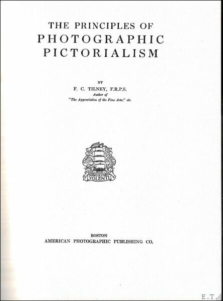 Principles Of Photographic Pictorialism