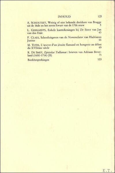 DE GULDEN PASSER, 65e jaargang, 1987 , bulletin van de …