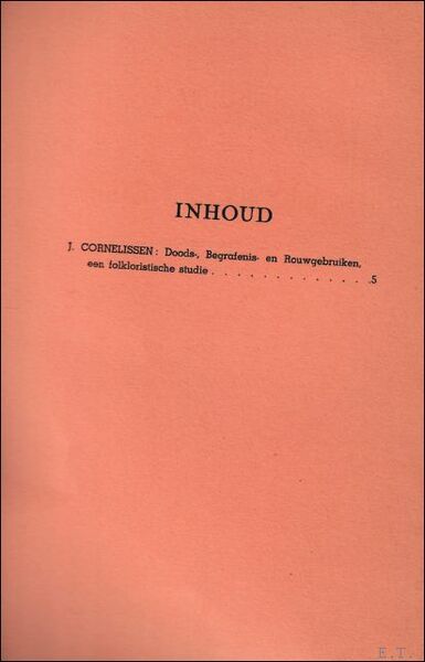TIJDSCHRIFT VOOR GESCHIEDENIS EN FOLKLORE. 3e jaargang - 1e afl …